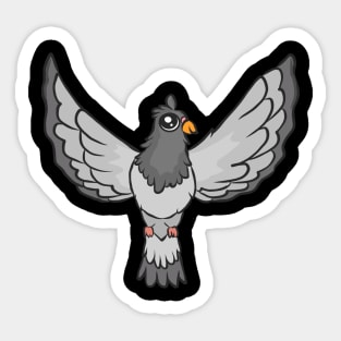 Dove peace faithful white gray bird love Sticker